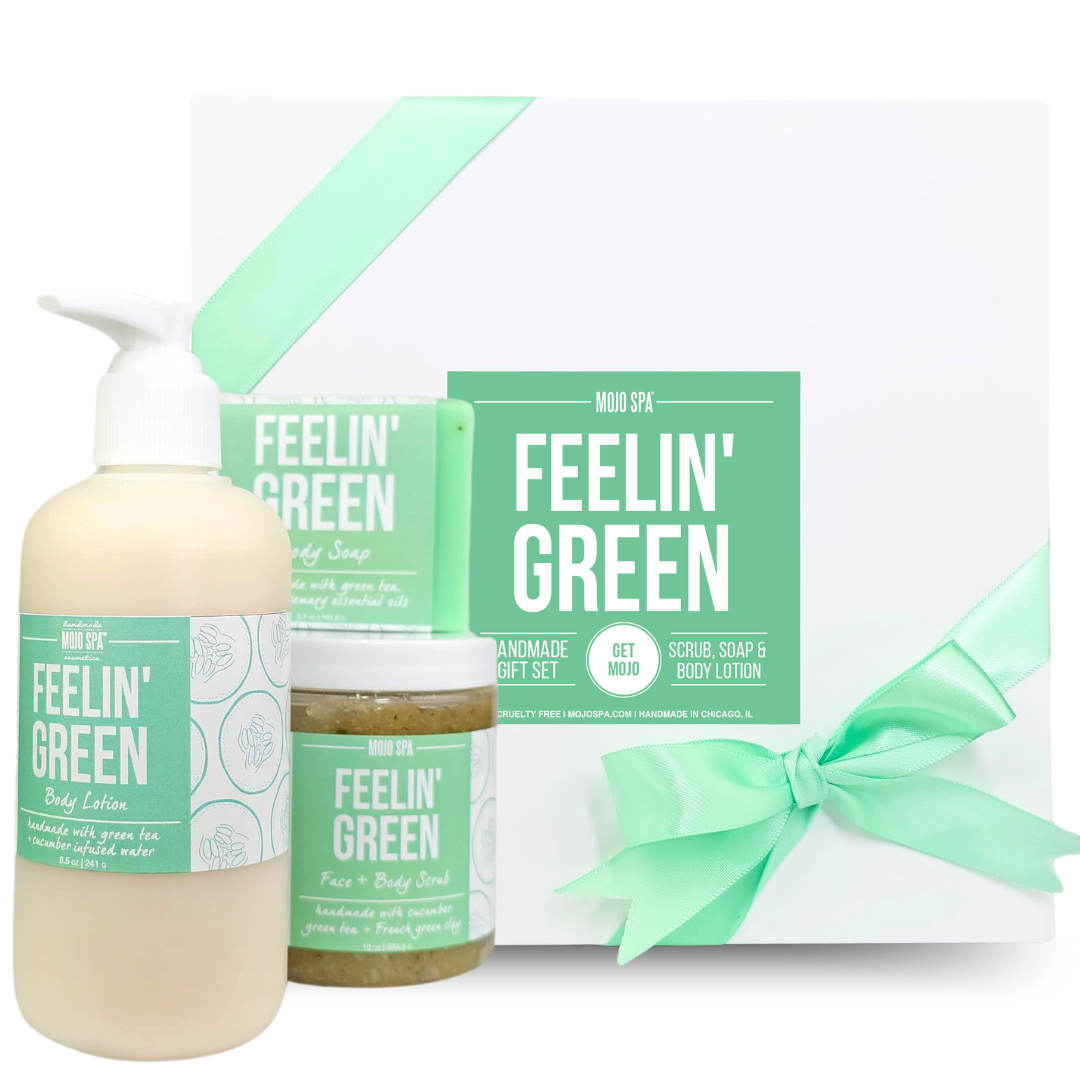 Feelin Green Scrub, Lotion & Soap Gift Set