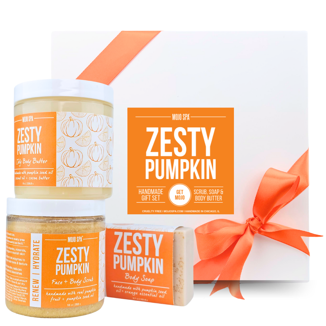 Zesty Pumpkin Scrub, Body Butter & Soap Gift Set