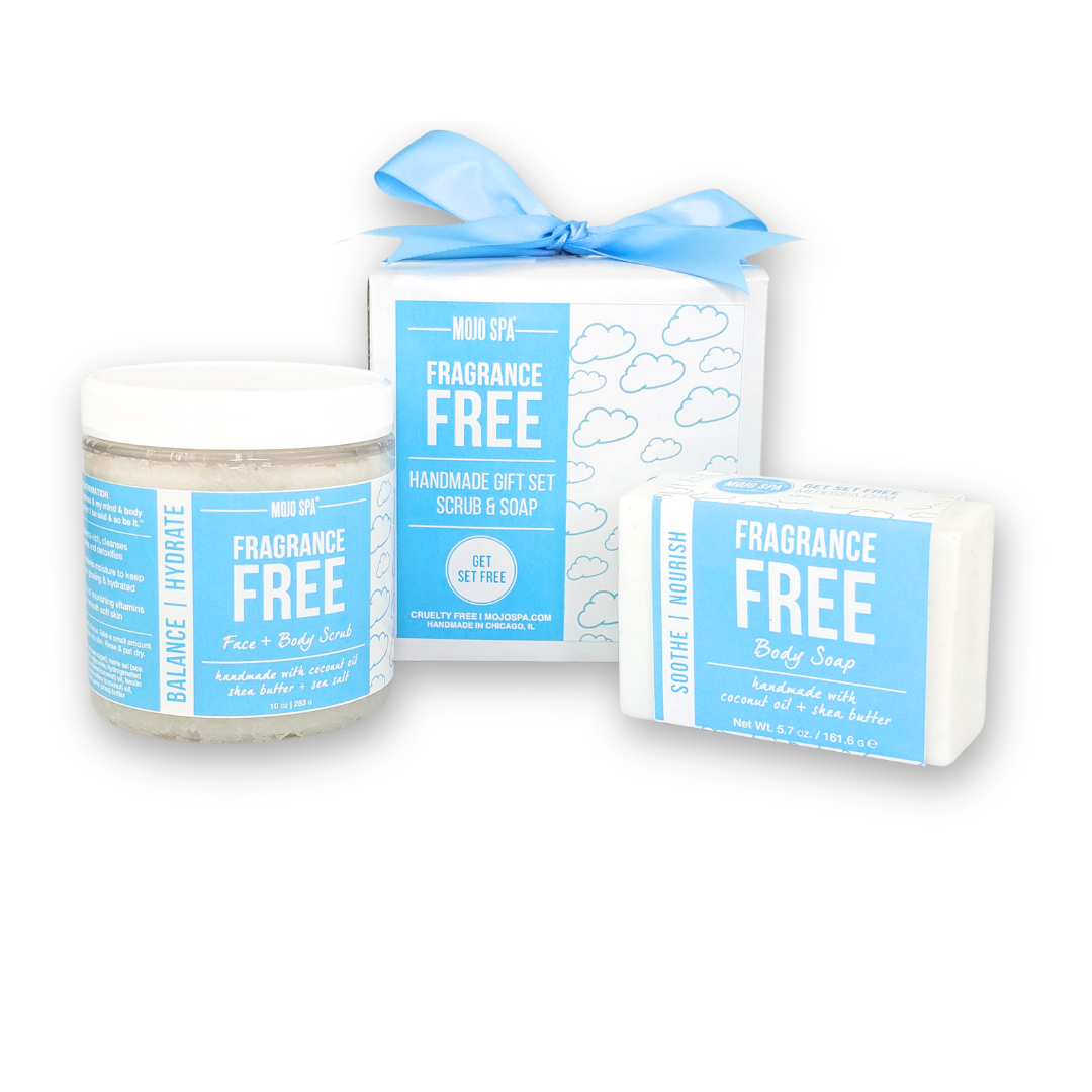 Fragrance Free Scrub & Soap Gift Set