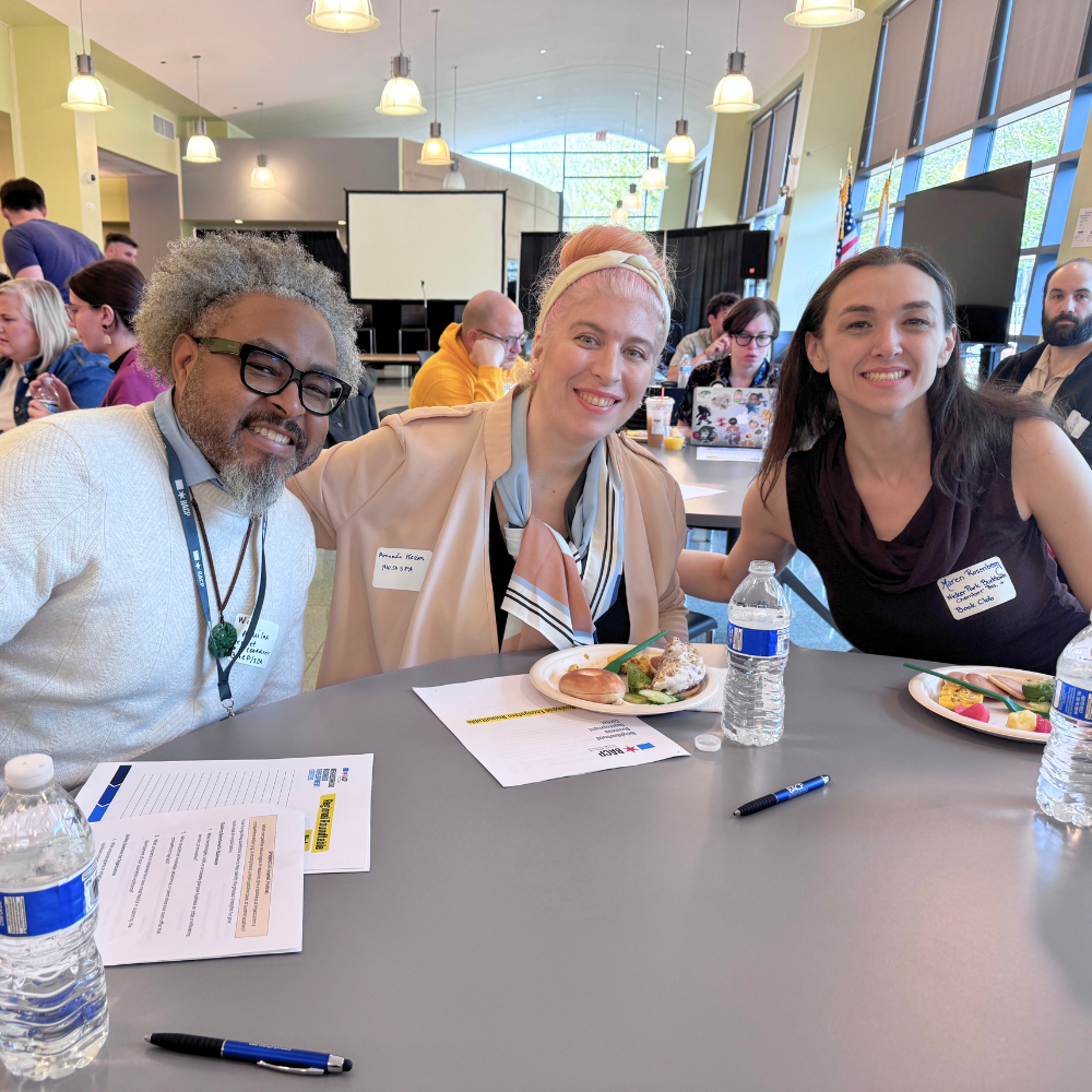 Amanda with fellow business owners at a networking lunch