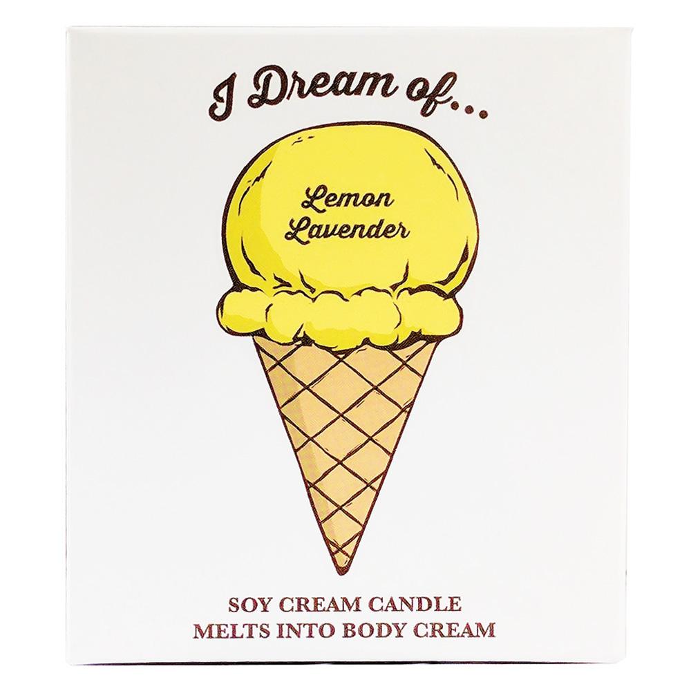 Lemon Lavender Ice Cream Soy Massage Candle Product