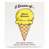 Lemon Lavender Ice Cream Soy Massage Candle Product