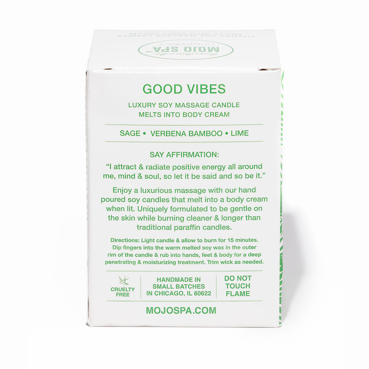 Good Vibes Soy Massage Candle