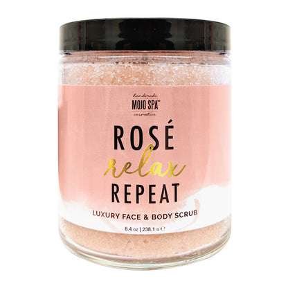 Rosé. Relax. Repeat. Luxury Face &amp; Body Scrub
