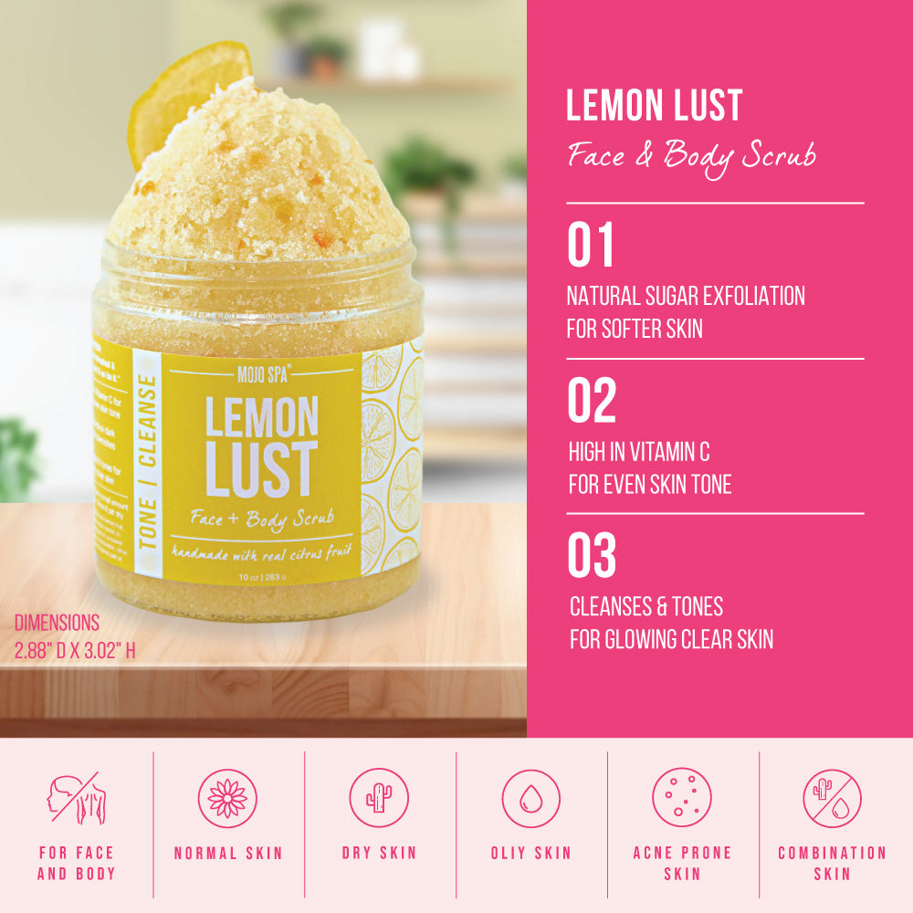 Lemon Lust Face &amp; Body Scrub