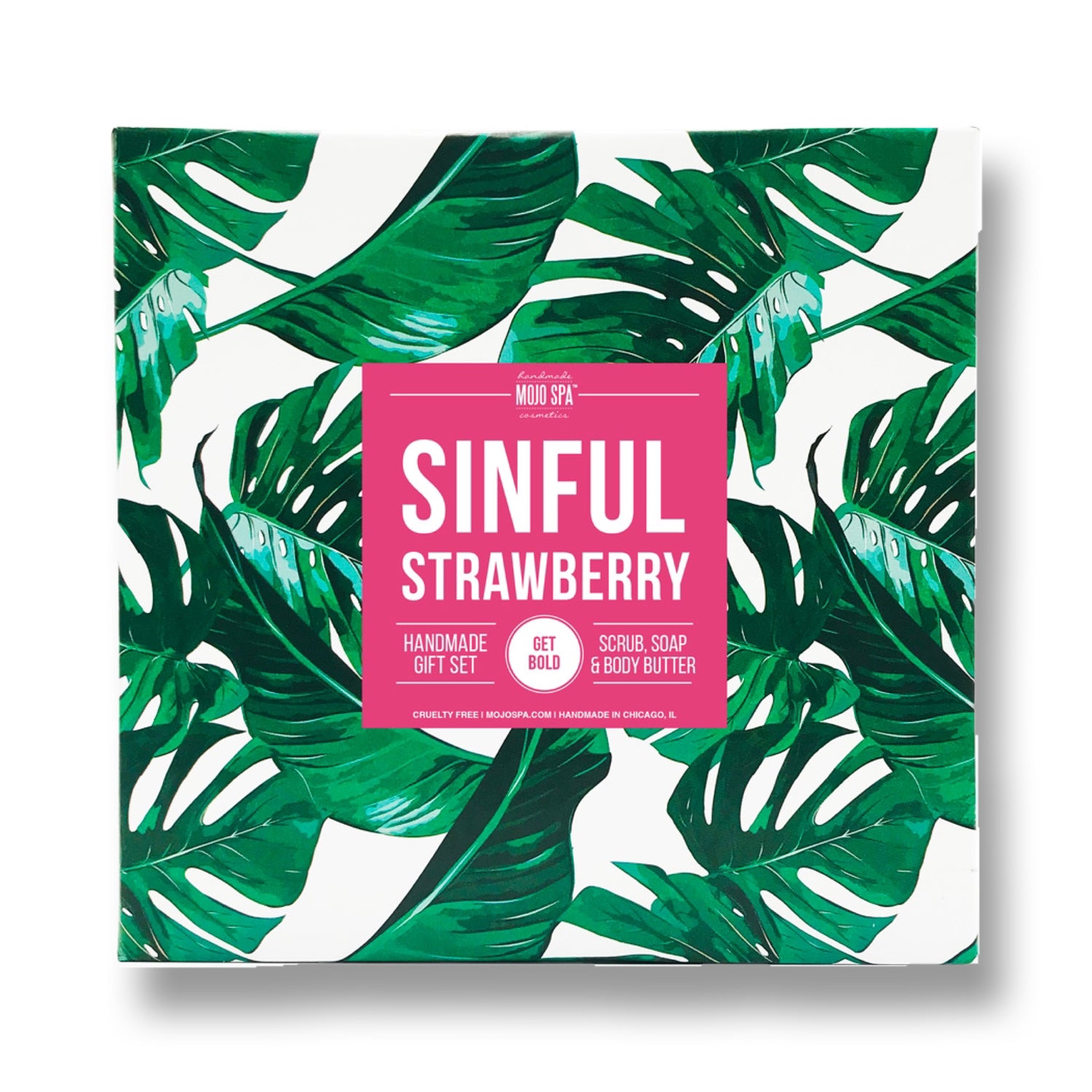 Sinful Strawberry Scrub, Jelly Body Serum & Soap Gift Set