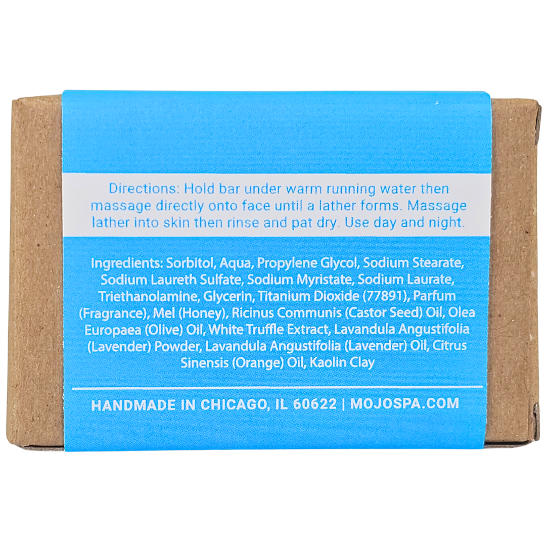 The back of the carton, with directions, the ingredients list and Handmade in Chicago