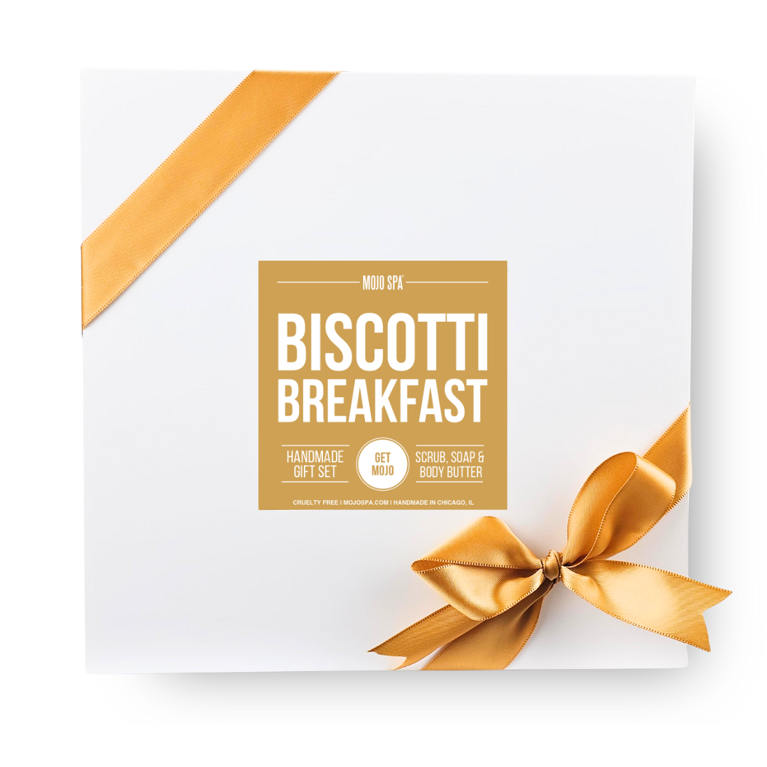 Biscotti Breakfast Scrub, Body Butter &amp; Soap Gift Set