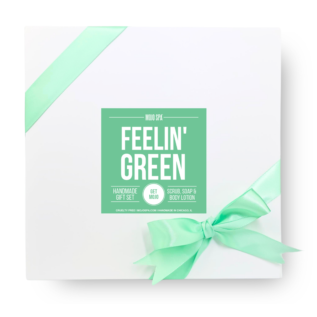 Feelin Green Scrub, Lotion &amp; Soap Gift Set