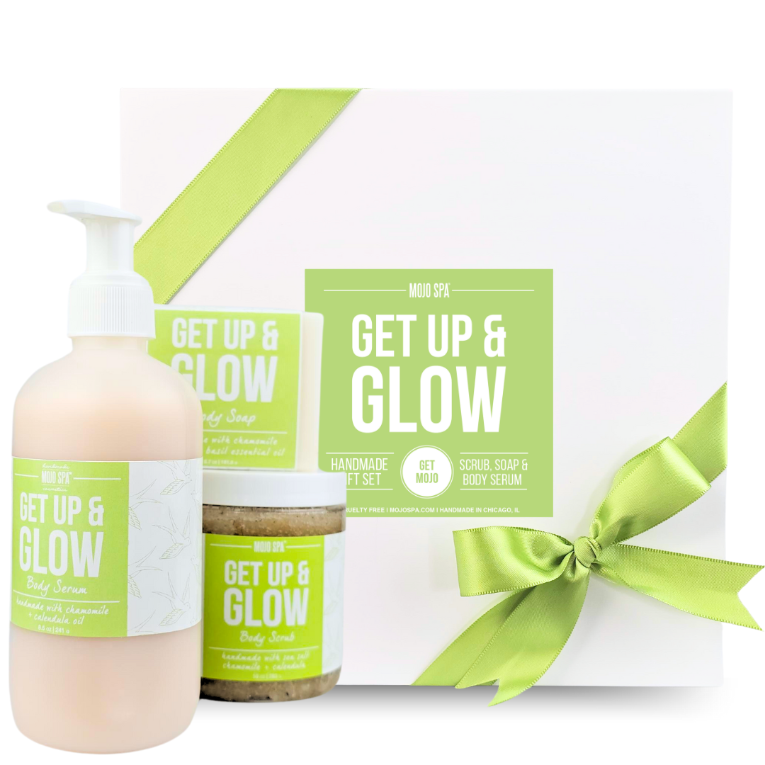 Get Up &amp; Glow Scrub, Lotion &amp; Soap Gift Set