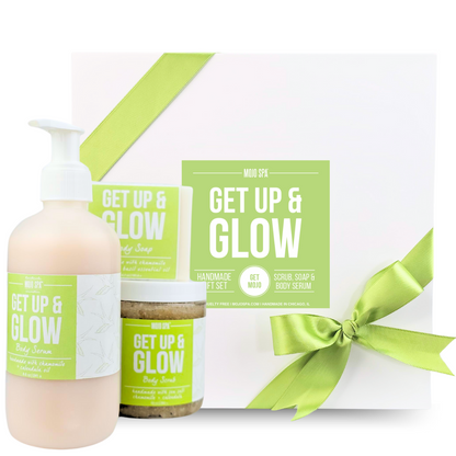 Get Up &amp; Glow Scrub, Lotion &amp; Soap Gift Set