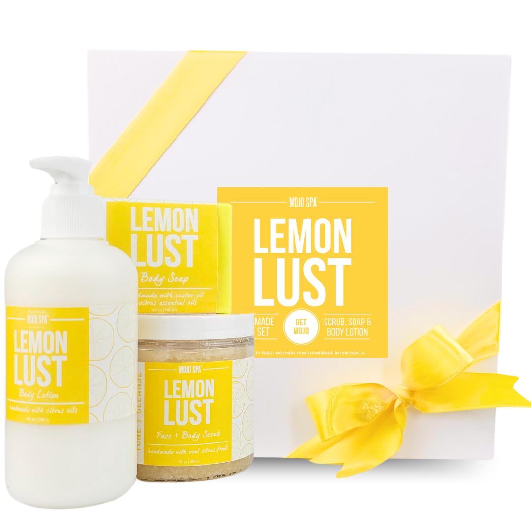 Lemon Lust Scrub, Lotion & Soap Gift Set