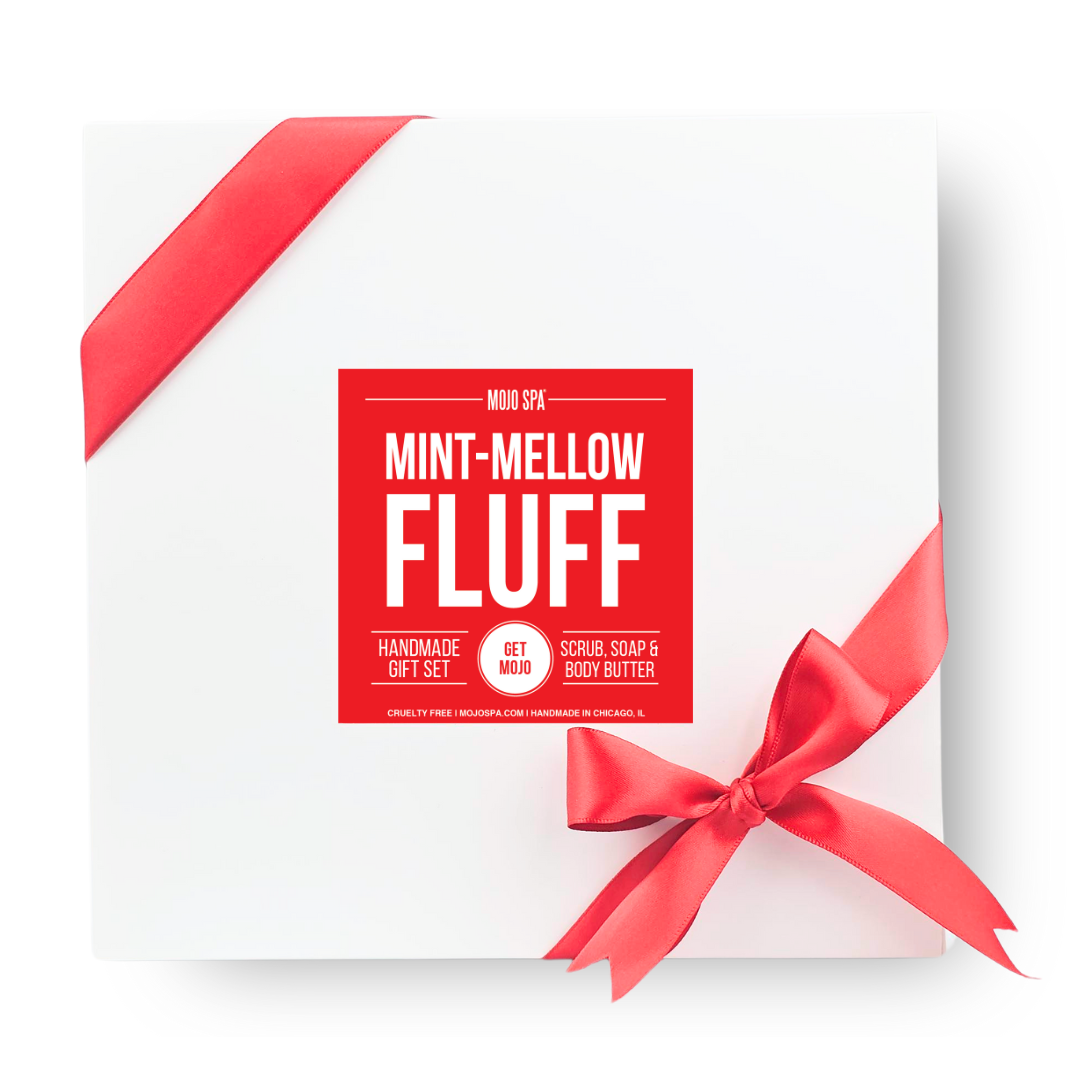 Mint Mellow Fluff Scrub, Body Butter &amp; Soap Gift Set