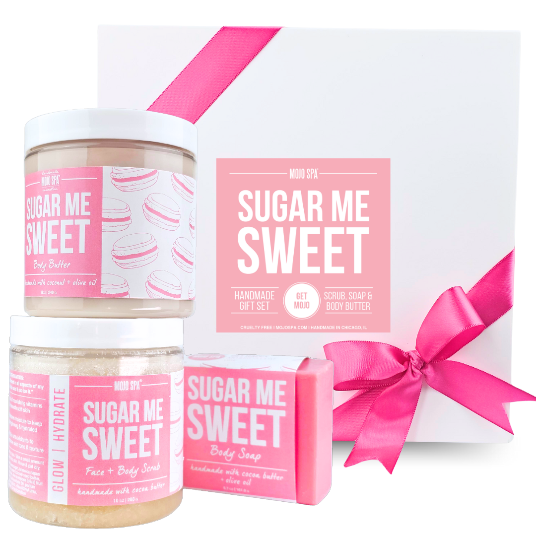 Sugar Me Sweet Scrub, Body Butter &amp; Soap Gift Set