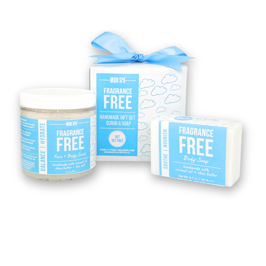 Fragrance Free Scrub &amp; Soap Gift Set