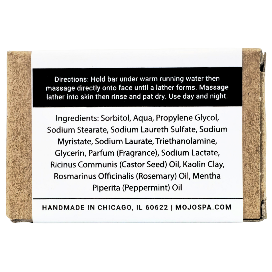 The back of the wrap, with directions, the ingredients list and Handmade in Chicago