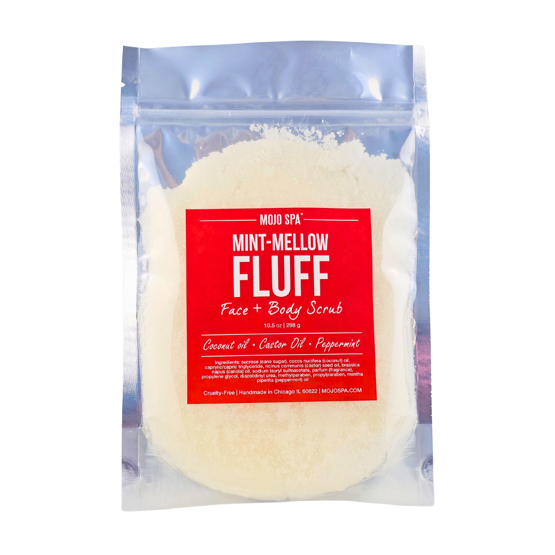 Mint Mellow Fluff Face & Body Scrub – Mojo Spa