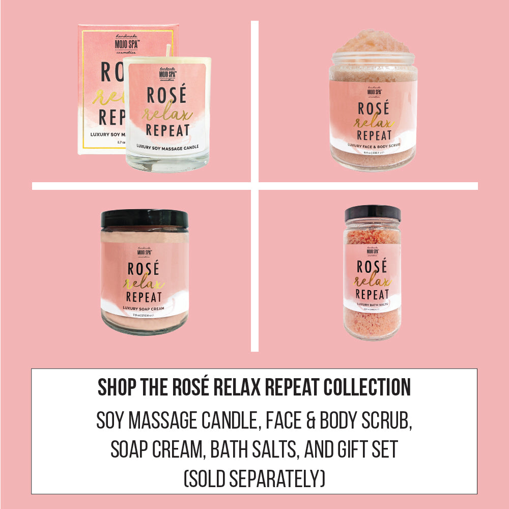 Rosé. Relax. Repeat. Luxury Soap Cream