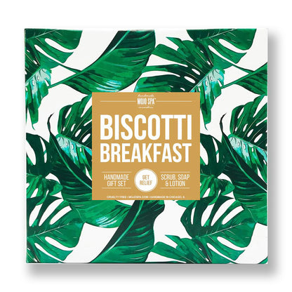 Biscotti Breakfast Scrub, Body Butter &amp; Soap Gift Set