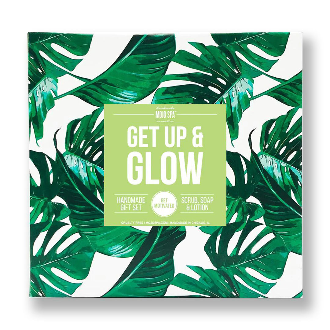 Get Up &amp; Glow Scrub, Lotion &amp; Soap Gift Set