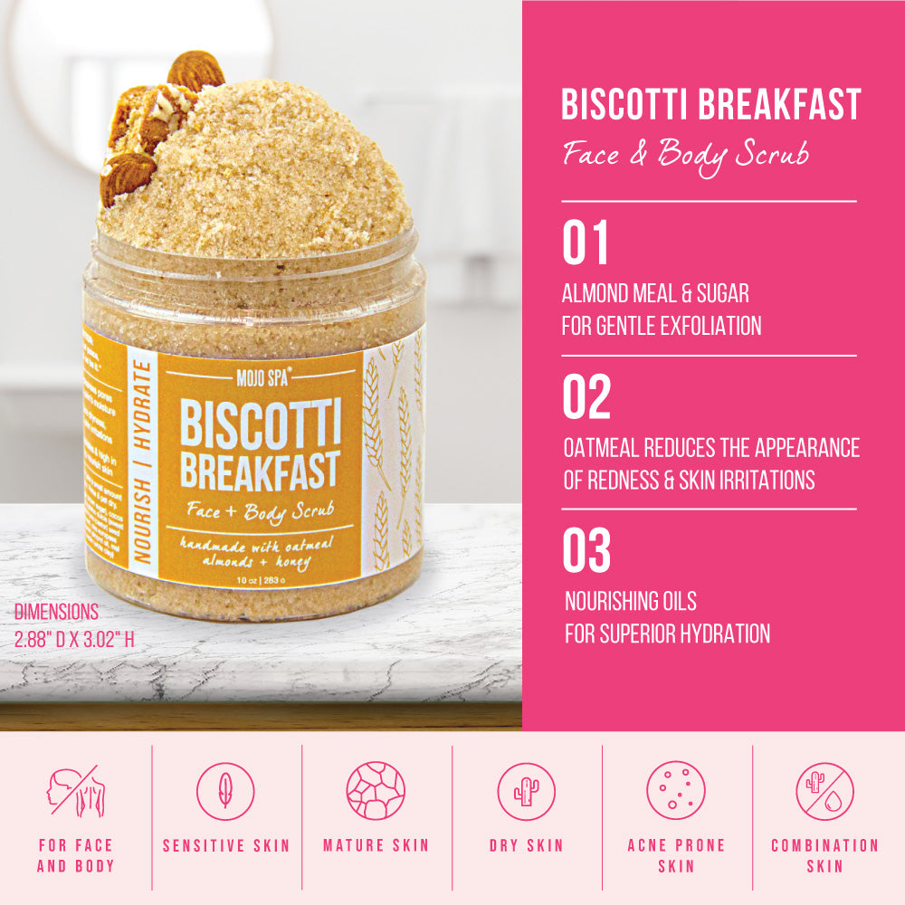 Biscotti Breakfast Face &amp; Body Scrub