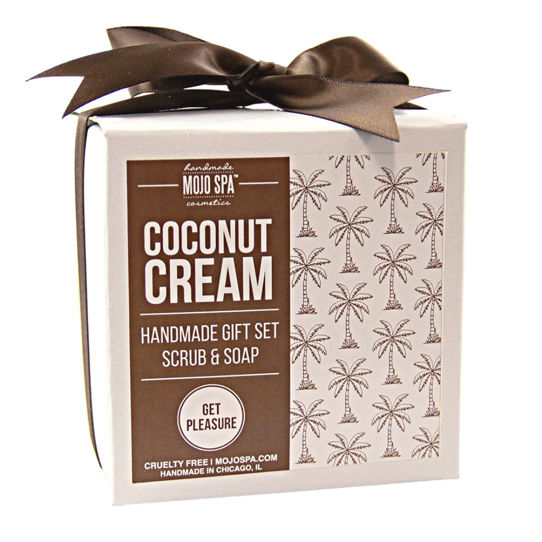 Coconut Cream Scrub & Soap Gift Set