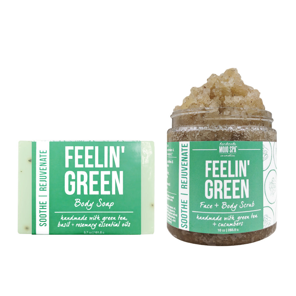 Feelin Green Scrub &amp; Soap Gift Set