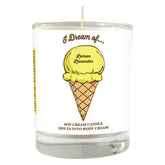 Lemon Lavender Ice Cream Soy Massage Candle Product