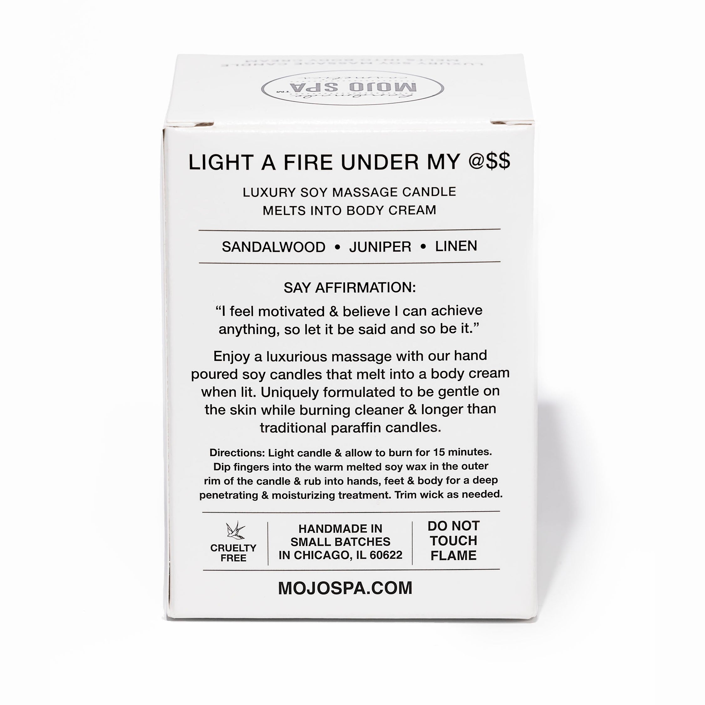 Light a Fire Under My @$$ Soy Massage Candle