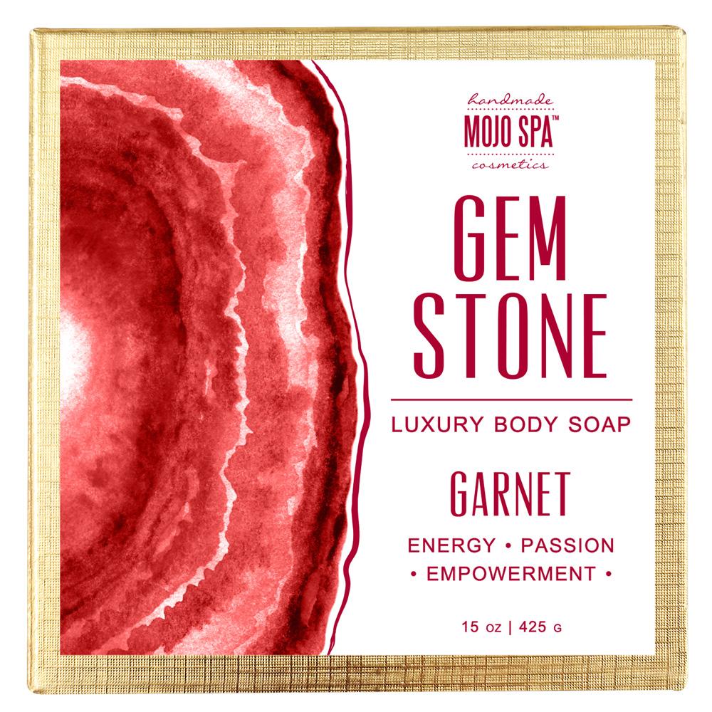 Garnet Gemstone Luxury Body Soap Product