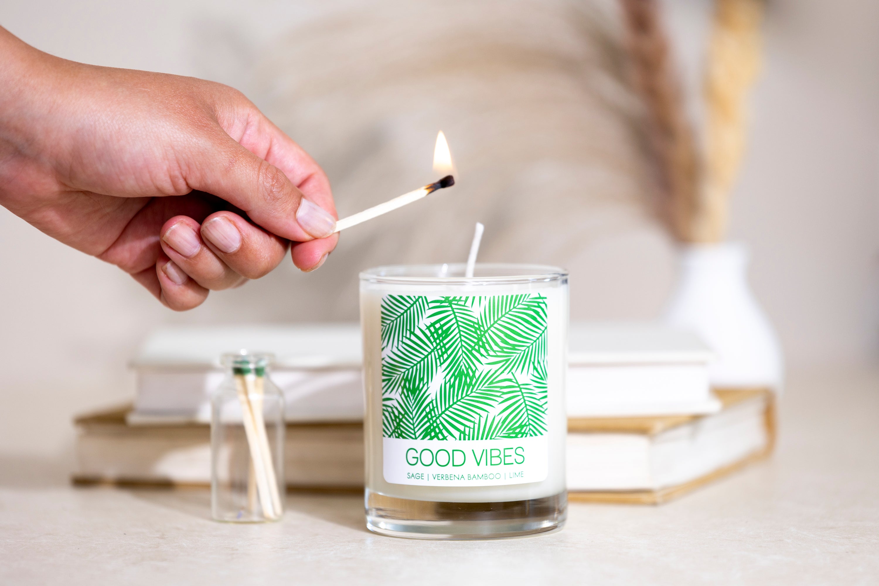 Good Vibes Soy Massage Candle