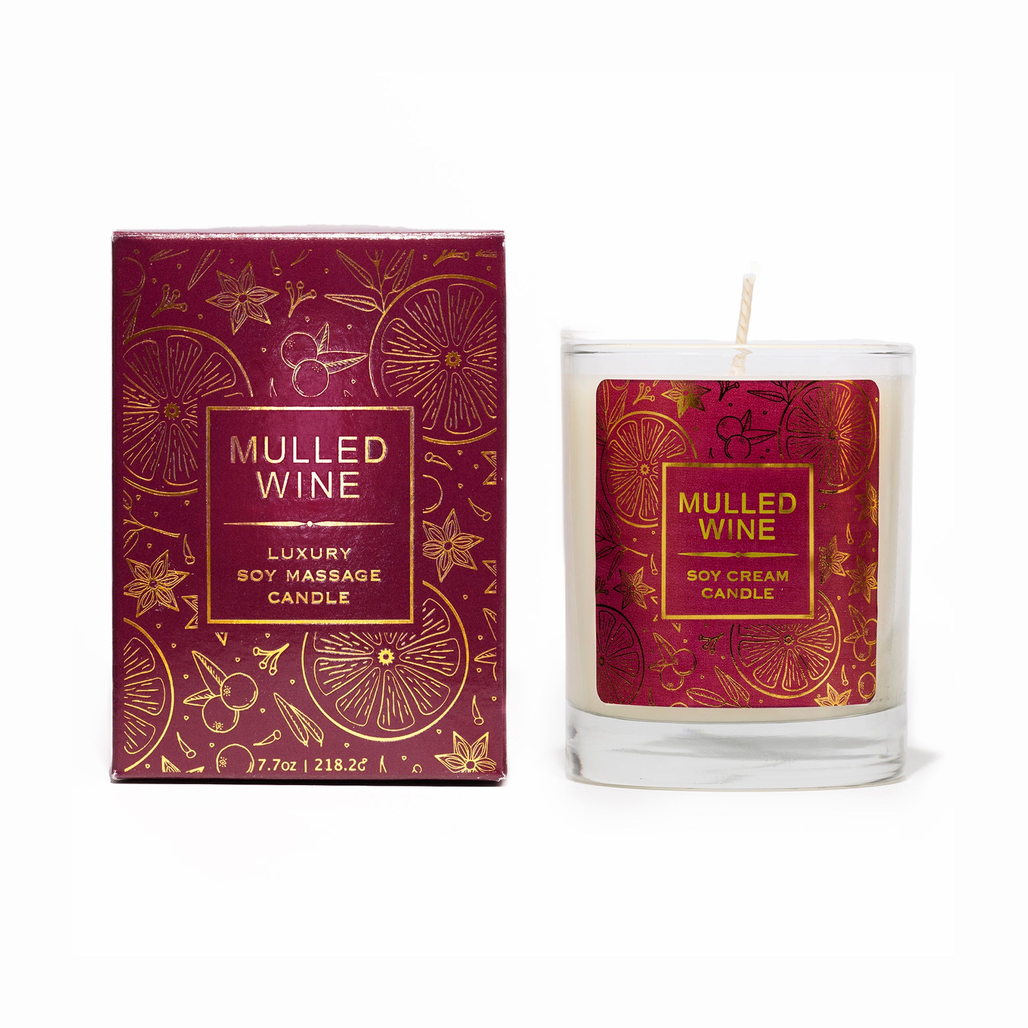 Mulled Wine Soy Massage Candle