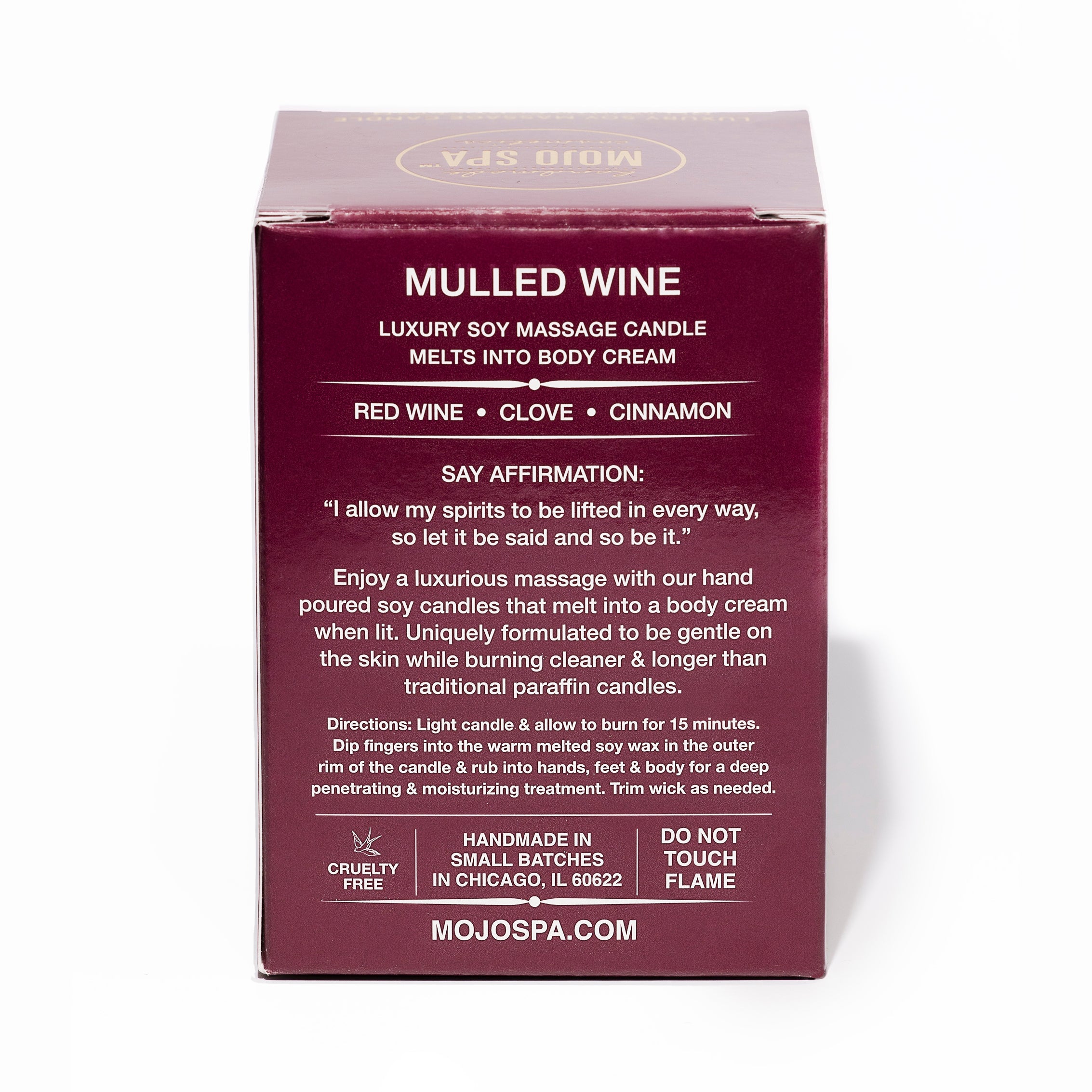 Mulled Wine Soy Massage Candle