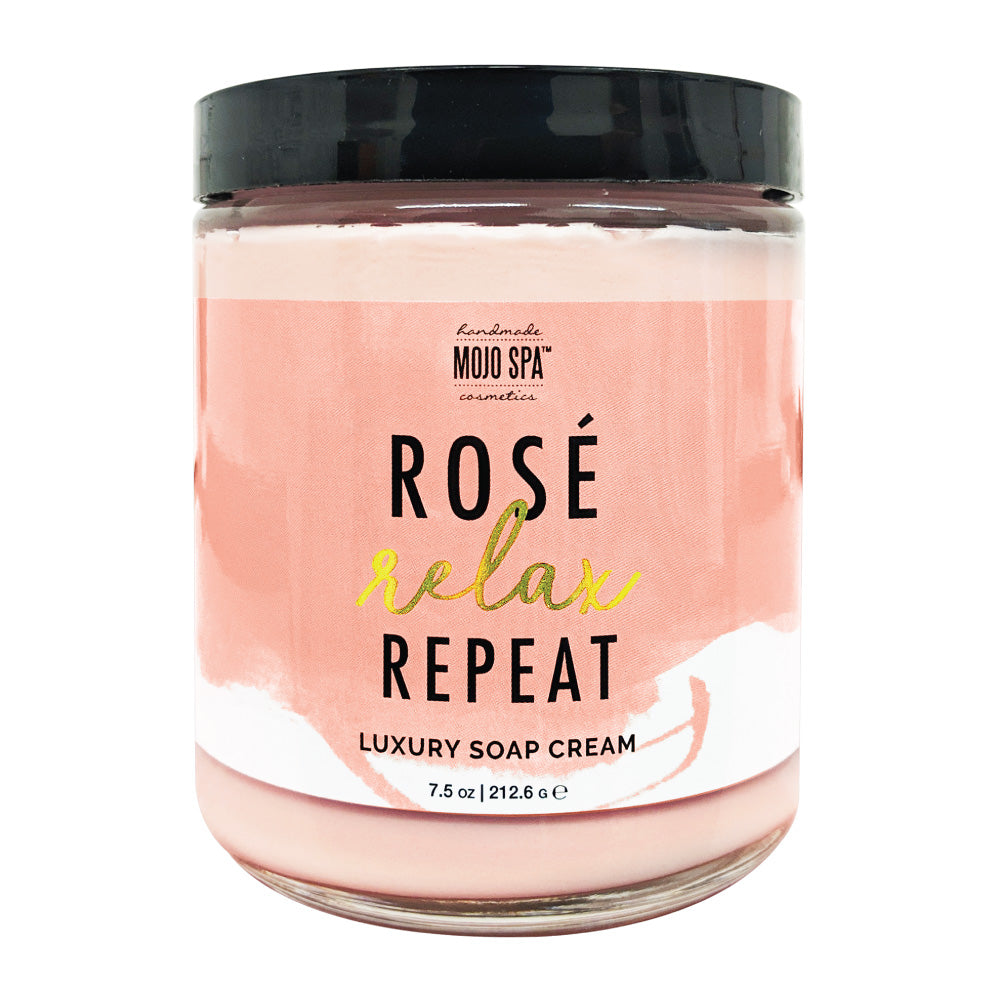 Rosé. Relax. Repeat. Luxury Soy Massage Candle – Mojo Spa