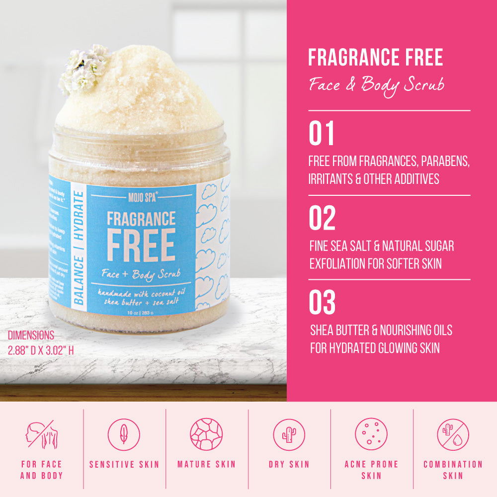 Fragrance Free Face &amp; Body Scrub