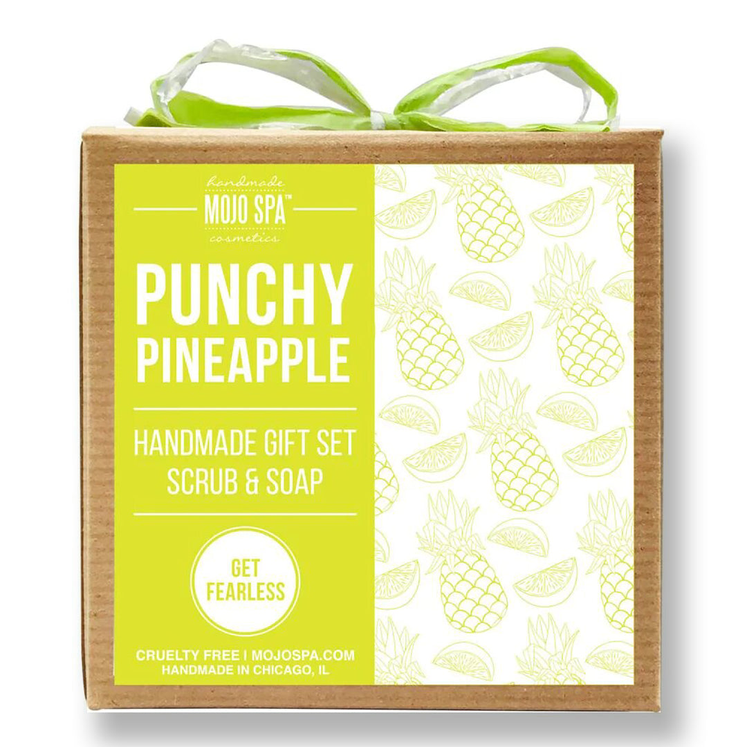 Punchy Pineapple Scrub &amp; Soap Gift Set