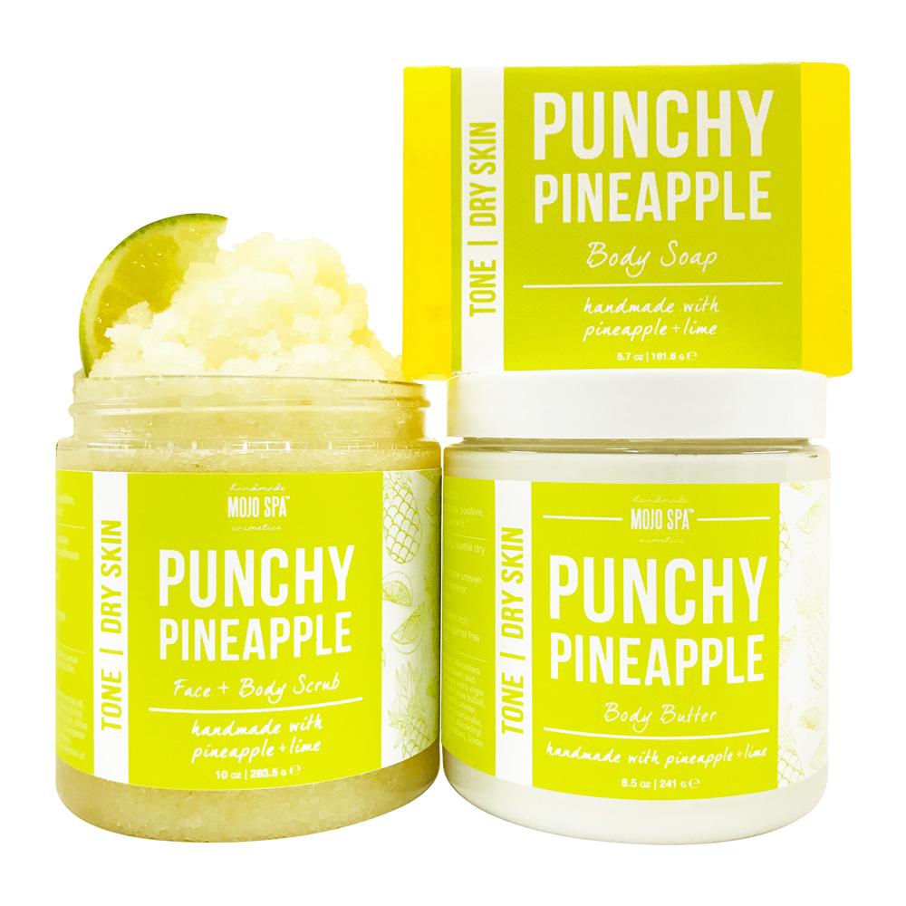 Punchy Pineapple Scrub, Body Butter &amp; Soap Gift Set Product