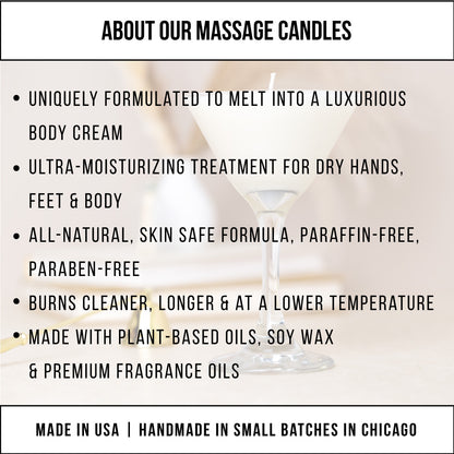 Party Martini Soy Massage Candle