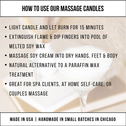 Quince Martini Soy Massage Candle